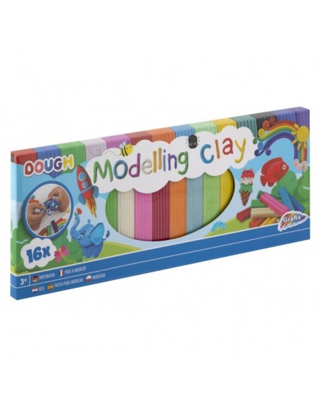 Tiras de plastilina de colores