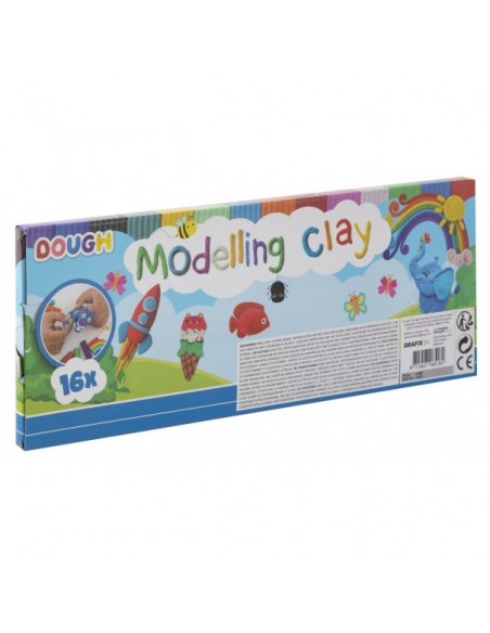 Tiras de plastilina de colores