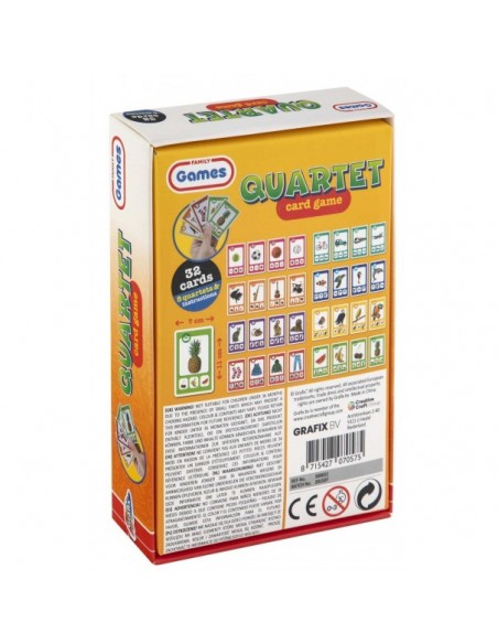 Juego de cartas Quartet