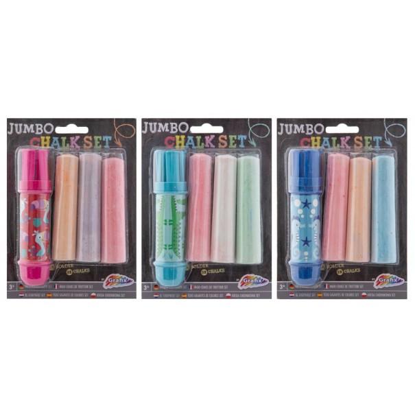 3 tizas grandes + portatizas