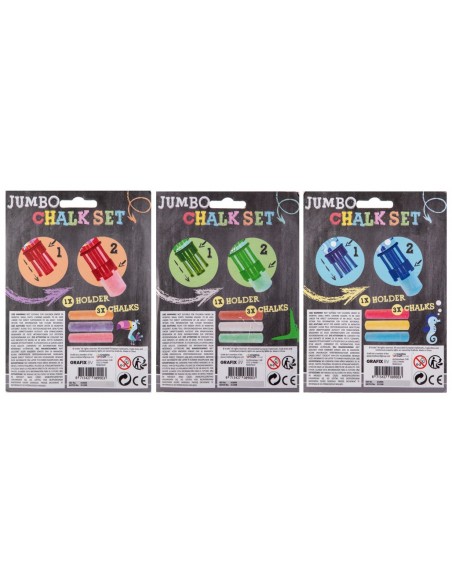 3 tizas grandes + portatizas