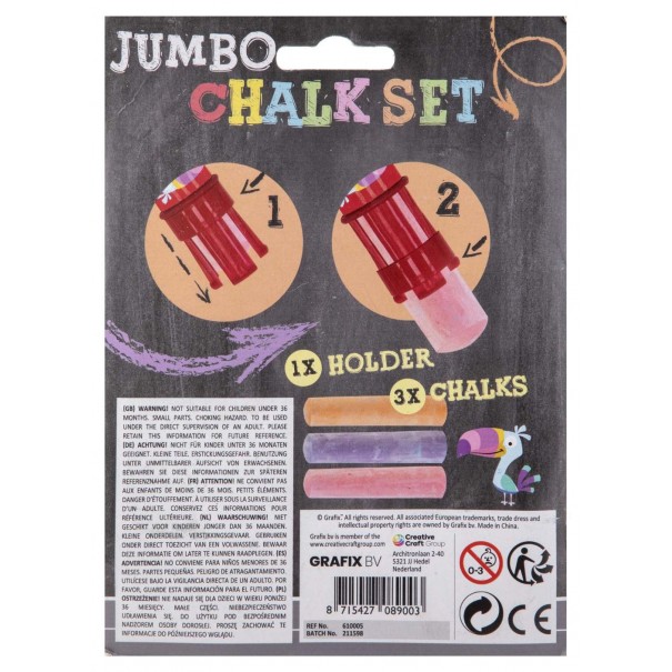 3 tizas grandes + portatizas