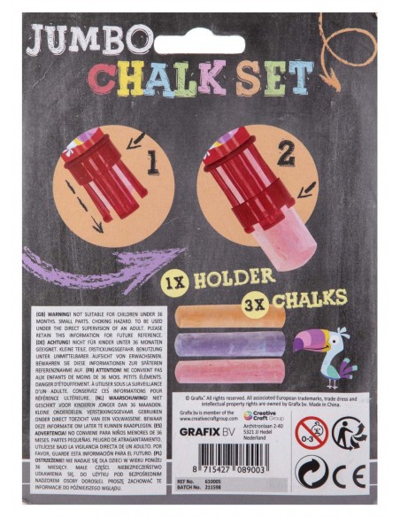 3 tizas grandes + portatizas