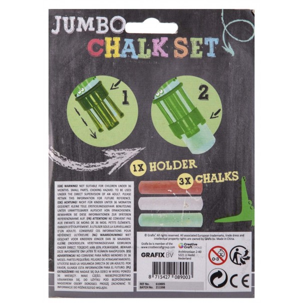 3 tizas grandes + portatizas