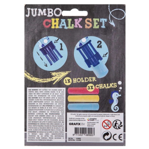 3 tizas grandes + portatizas