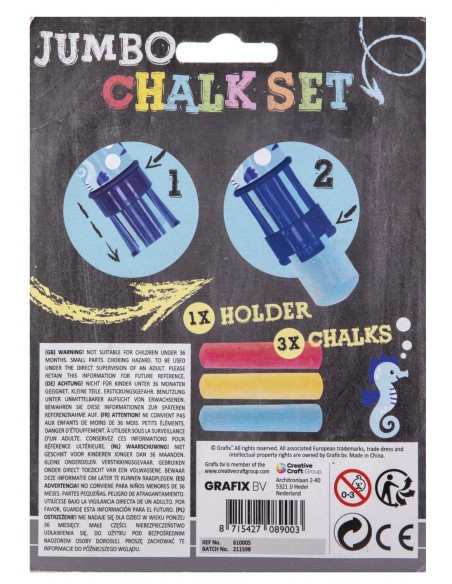 3 tizas grandes + portatizas