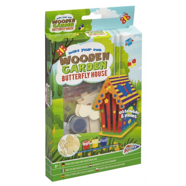 Hacer y pintar una casita de colores