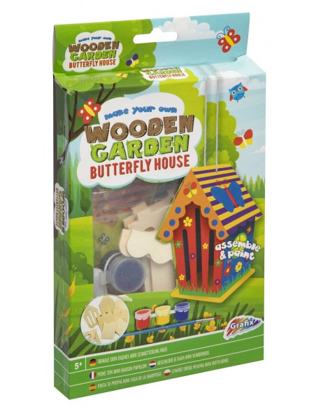 Hacer y pintar una casita de colores