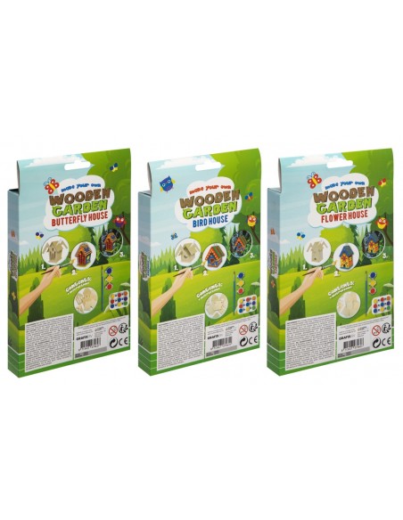 Hacer y pintar una casita de colores