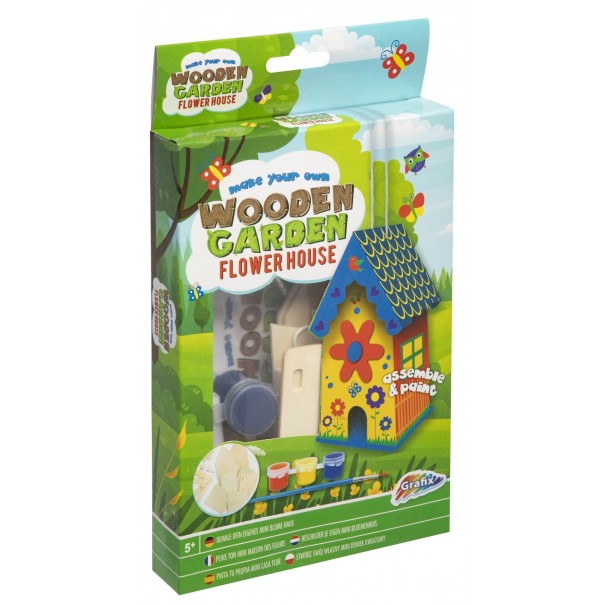 Hacer y pintar una casita de colores