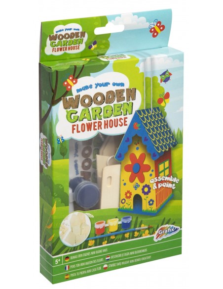 Hacer y pintar una casita de colores