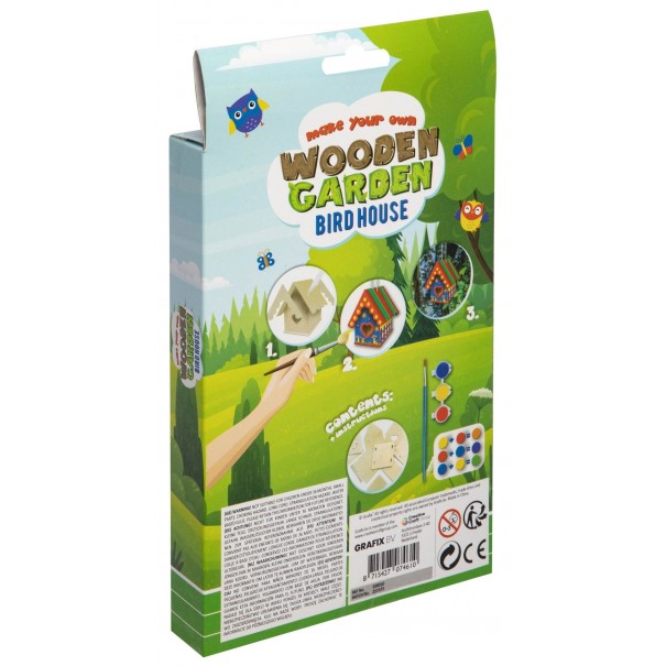 Hacer y pintar una casita de colores