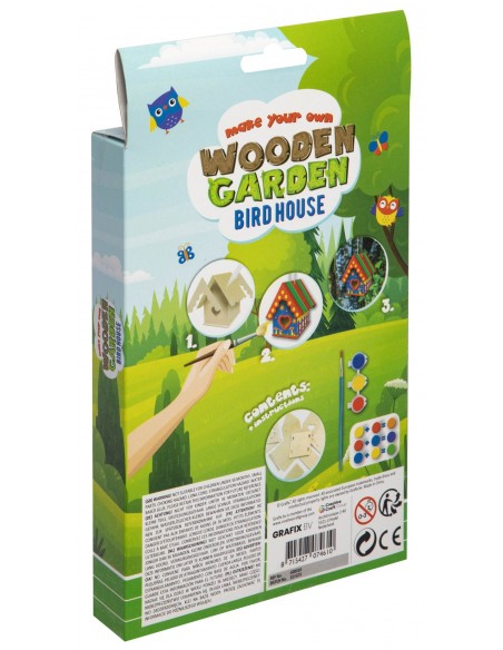 Hacer y pintar una casita de colores