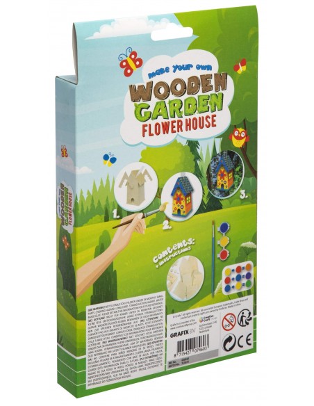 Hacer y pintar una casita de colores