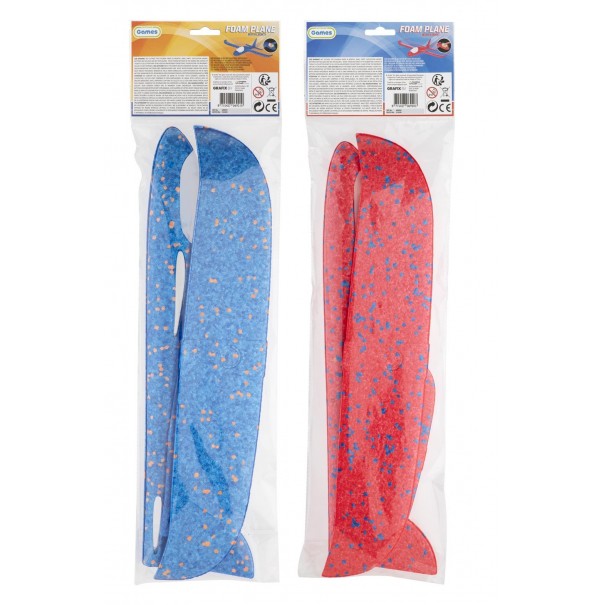 Avión de foam con luz