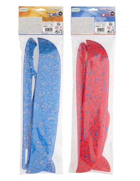 Avión de foam con luz