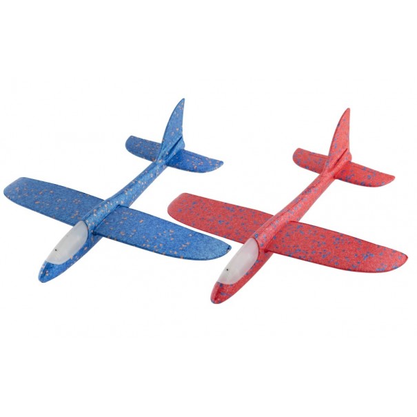 Avión de foam con luz