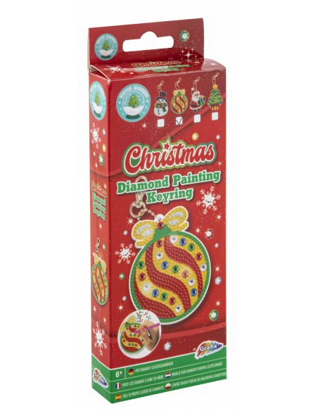 Manualidad - Llaveros navideños con diamantes