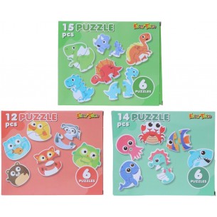 6 puzles de animales