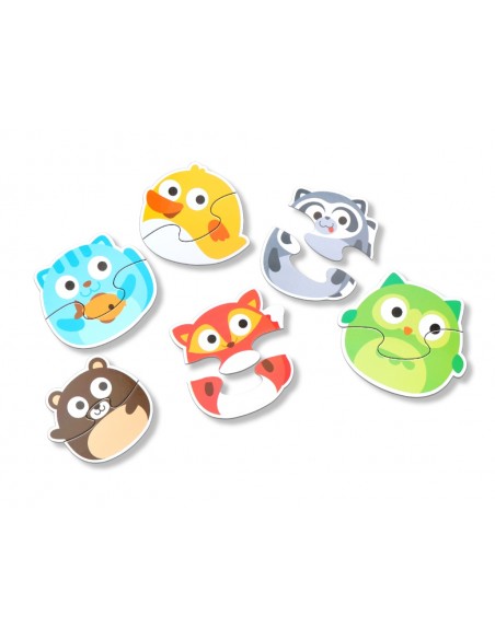 6 puzles de animales