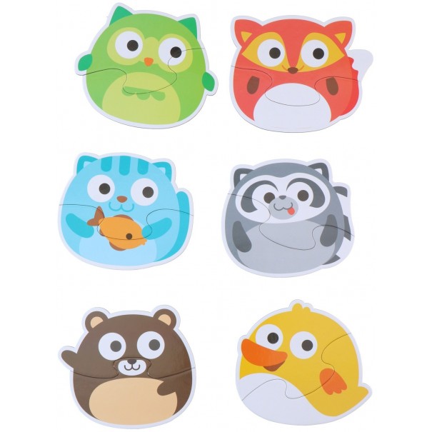 6 puzles de animales