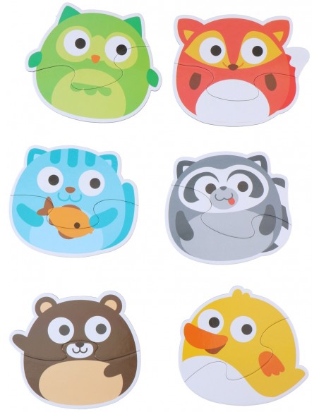 6 puzles de animales