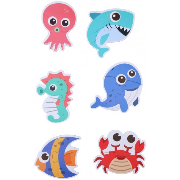 6 puzles de animales