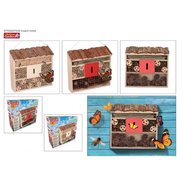 Hotel de insectos de madera