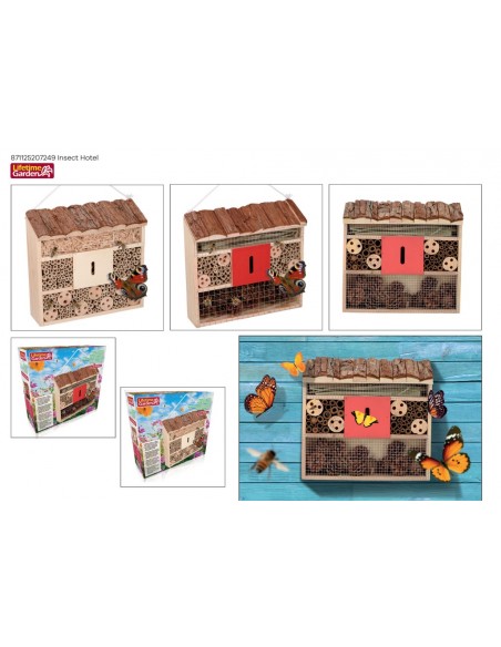 Hotel de insectos de madera