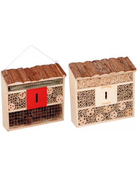 Hotel de insectos de madera