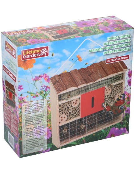 Hotel de insectos de madera