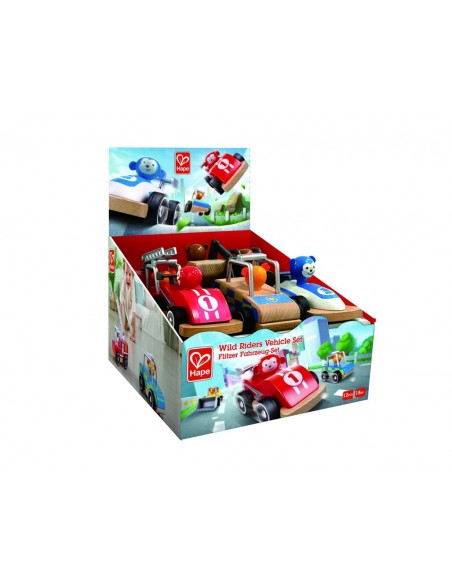 Vehículo de madera de juguete