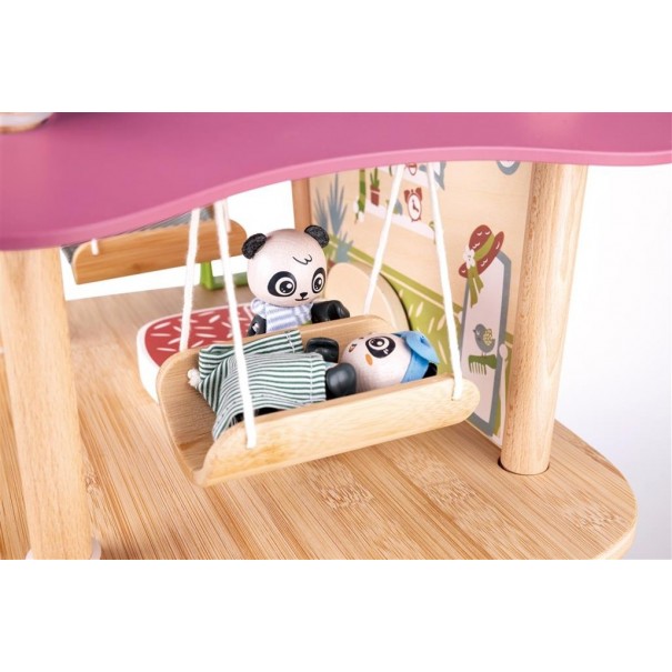 Casa de bambú dels ossos panda