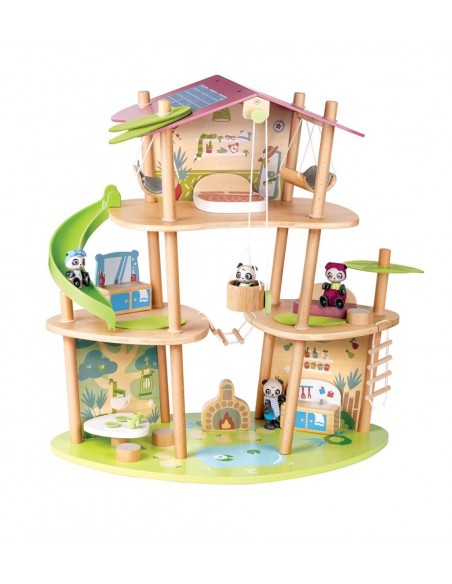 Casa de bambú dels ossos panda