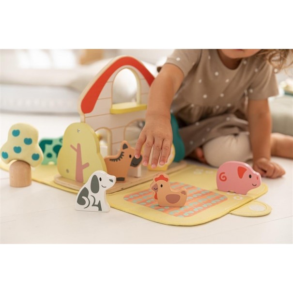 Granja de madera con animales Faith