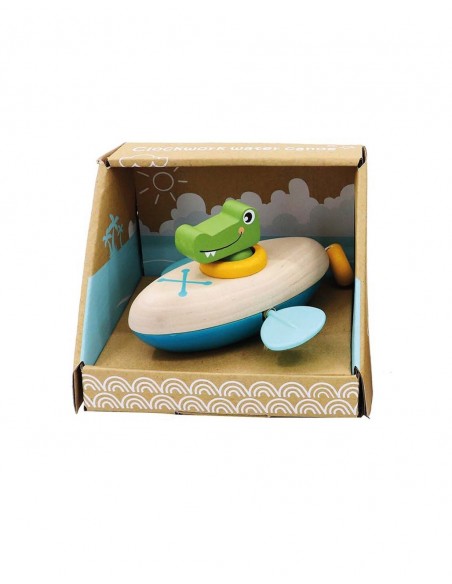 Canoa de agua mecánica con animal