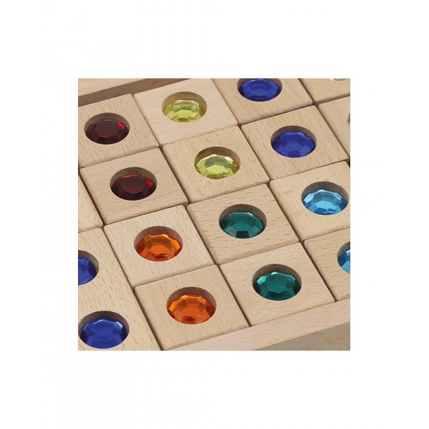 Bloques de construcción con gemas...