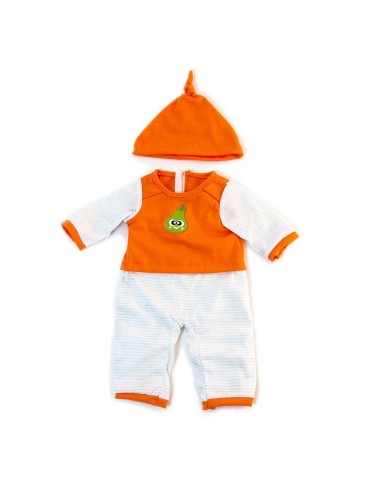 Pijama taronja per a nines - 38 cm