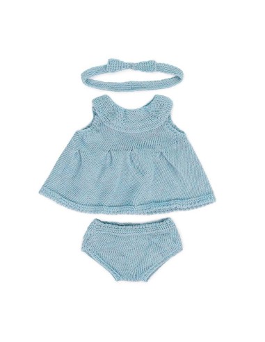 Vestido y diadema de punto para...