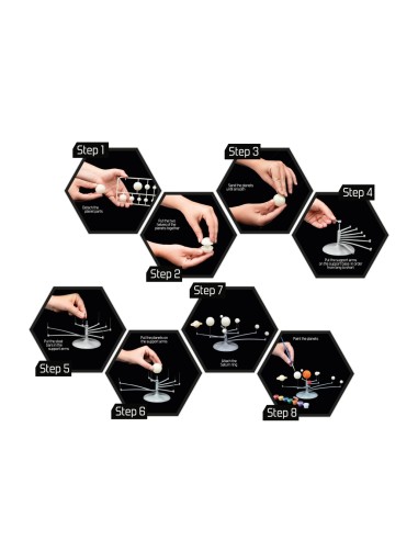 Juego de ciencia del sistema solar DIY