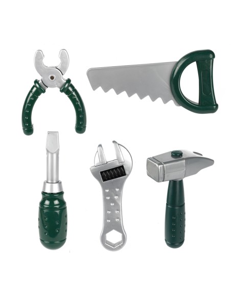 Disfraz de carpintero con chaleco y herramientas