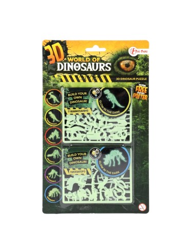 Montar dinosaurio que brilla en la...