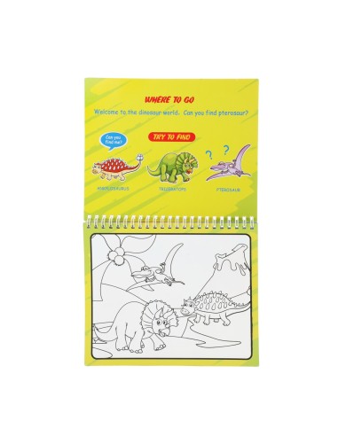 Pintar amb aigua - Dinosaures