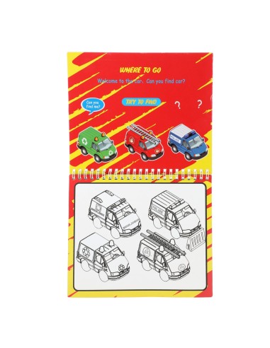 Pintar con agua - Vehículos