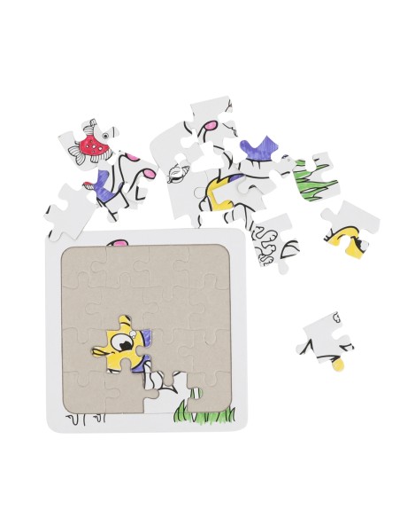Puzles para pintar con rotuladores - 20 pzs.