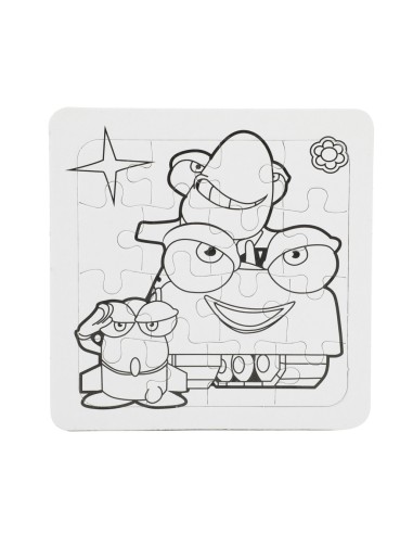 Puzles para pintar con rotuladores -...