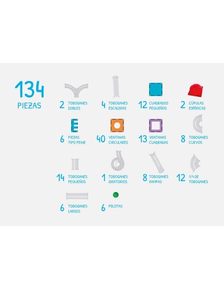 Imanix Tobogan 134 peces