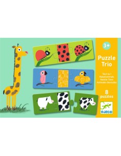 Puzle Trío - Animales desnudos