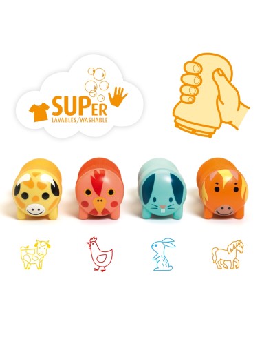 Tampones Animales de la Granja