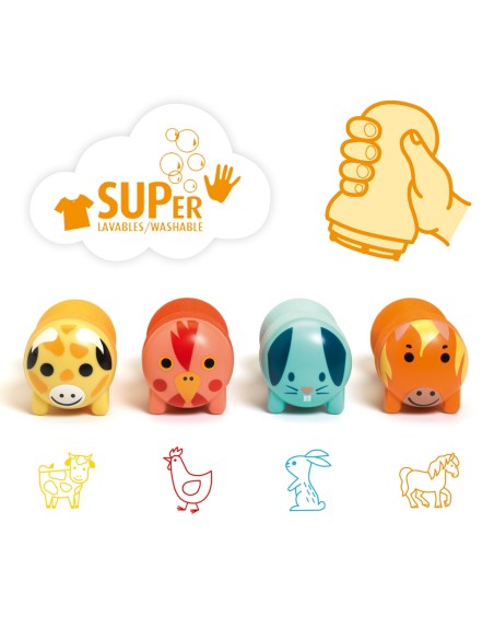 Tampones Animales de la Granja